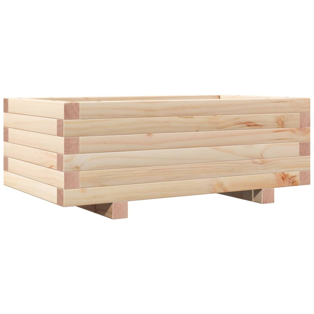 Jardinière d'extérieur 70x40x26,5 cm bois de pin massif