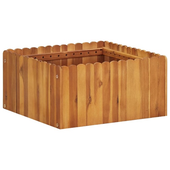 Lit surélevé de jardin 50x50x25 cm bois massif d'acacia