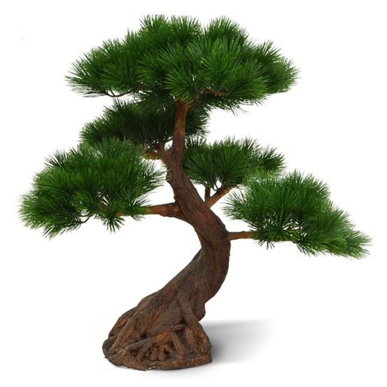 Pin bonsai plante artificielle deluxe 80 cm sur base uv