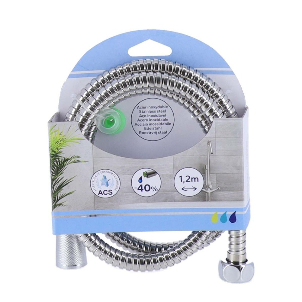 Flexible de douche acier inoxydable 120cm - chrome