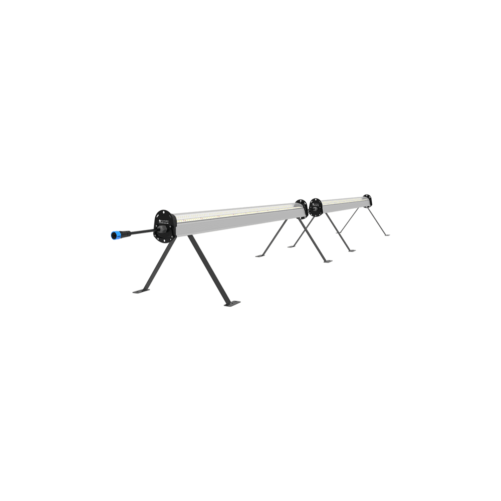 Système d'éclairage led canopée 128w x2 - avec suspensions et supports