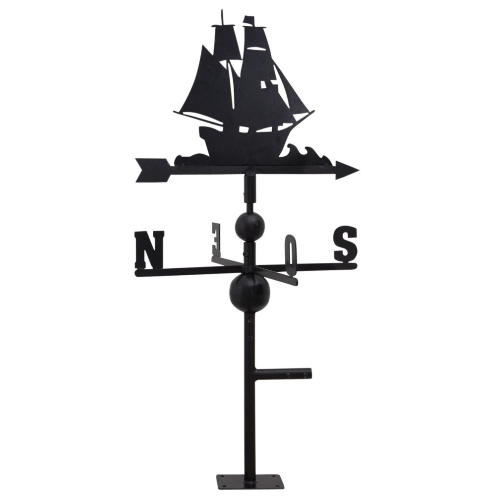 Girouette bateau en fer forgé