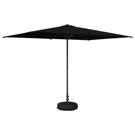 Parasol de jardin avec base 200 x 300 cm polyester