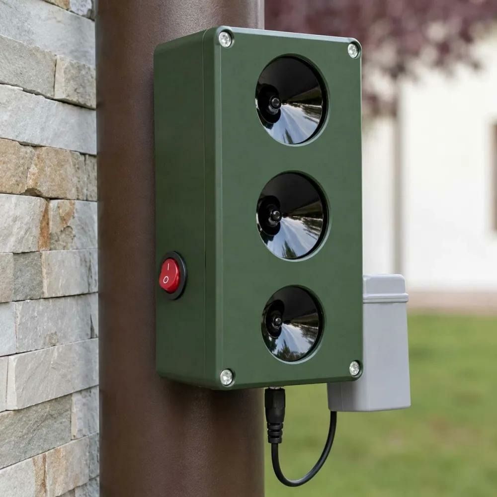 Répulsif électronique anti-rongeurs et renards ch300g - 3000m²