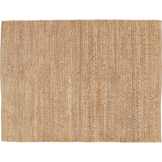 Tapis en jute et coton pippa naturel 200 x 290 cm
