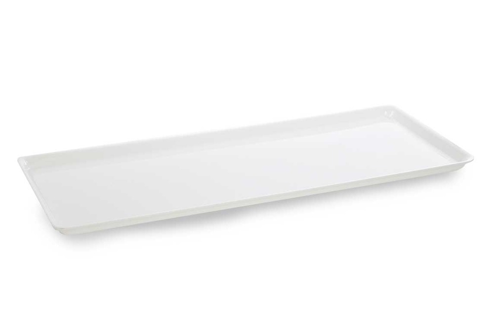 Plat en plexiglas grande surface blanc 670x270x17mm - matériel chr pro