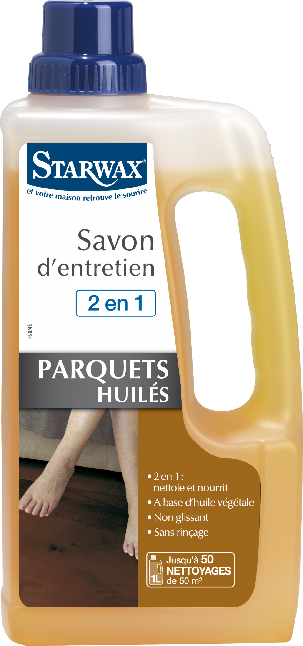 Savon entretien parquet huilé starwax 1 l