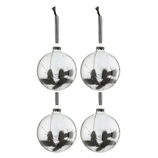 Lot de 4 boules de noël