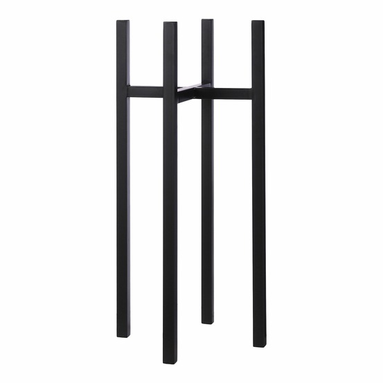 Mica decorations ascot porte-plante xl - l34 x l34 x h71 cm - métal - noir