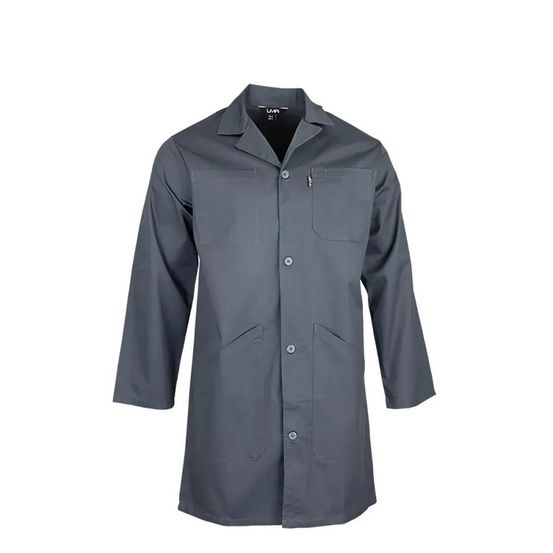 Blouse homme manches longues vert - lma® polyester-coton 245g/m²