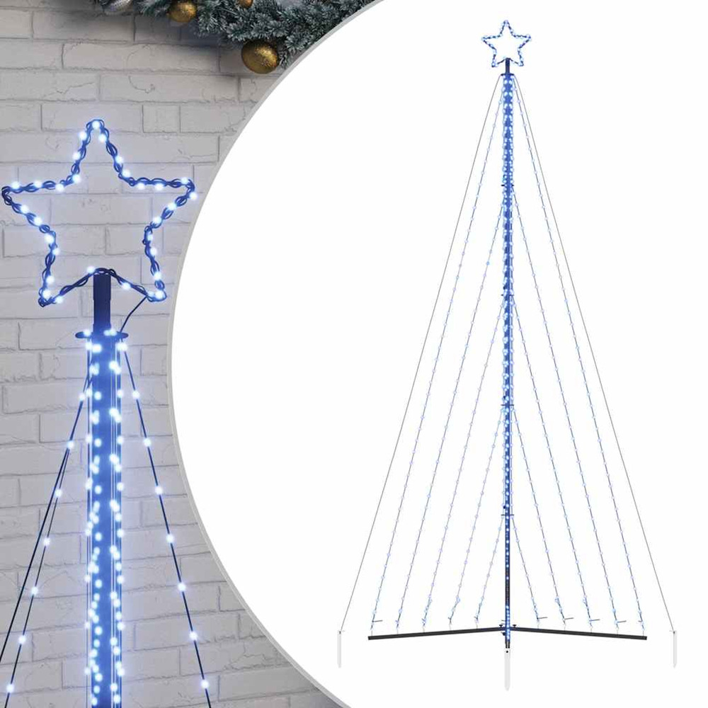 Sapin de noël à led 570 led bleu 399 cm