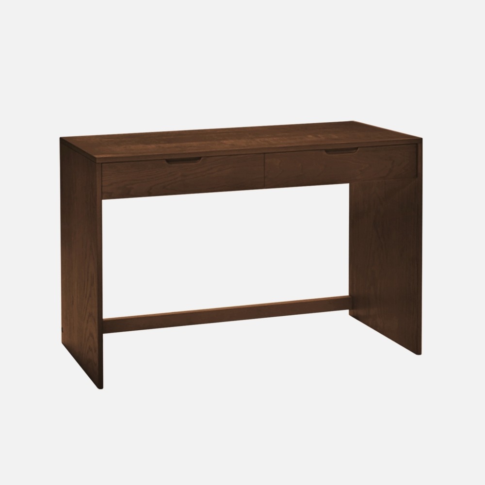 Console décor bois 2 tiroirs 120cm - tania