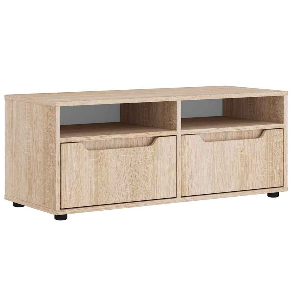 Meuble tv visnes chêne sonoma 100x40x38 cm bois d'ingénierie