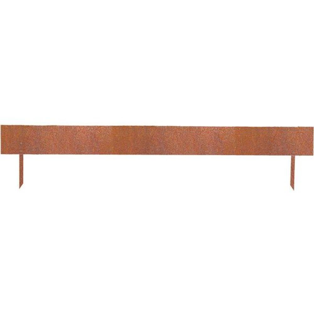Bordure de jardin basse en acier corten