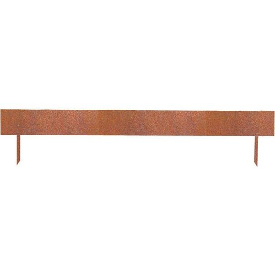 Bordure de jardin basse en acier corten