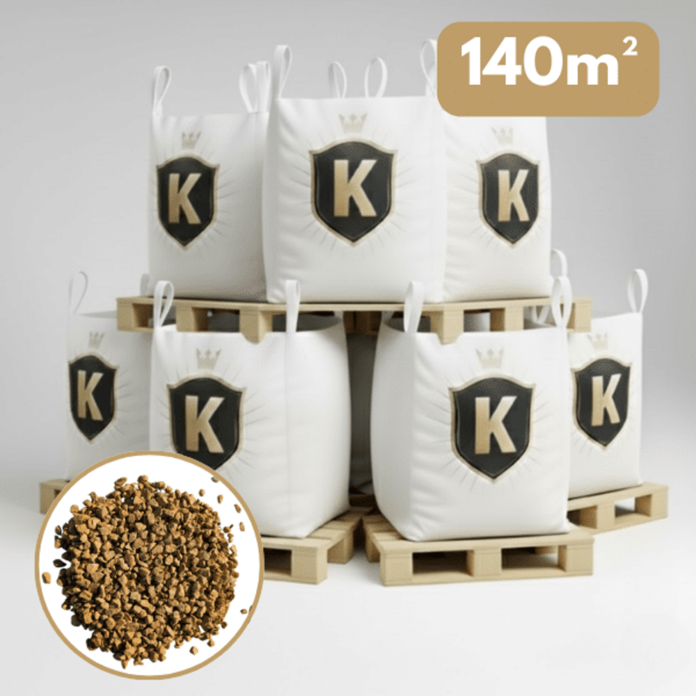 Gravier jaune concassé 6/10 mm – pack 7 big bag +/- 1,5t – 140 m²