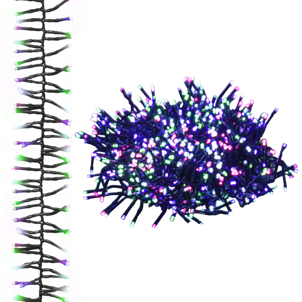 Guirlande à led groupées 3000 led multicolore pastel 23 m pvc