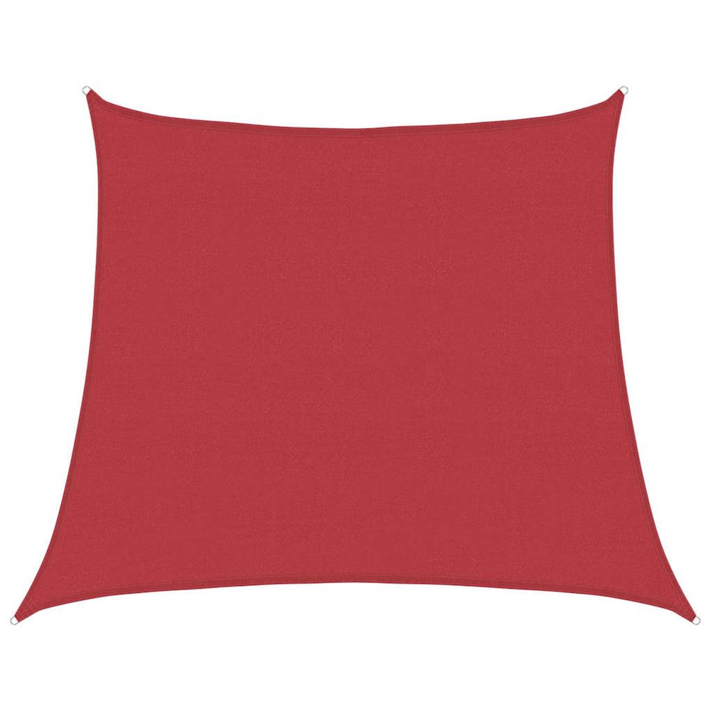 Voile d'ombrage 160 g/m² rouge 4/5x4 m pehd
