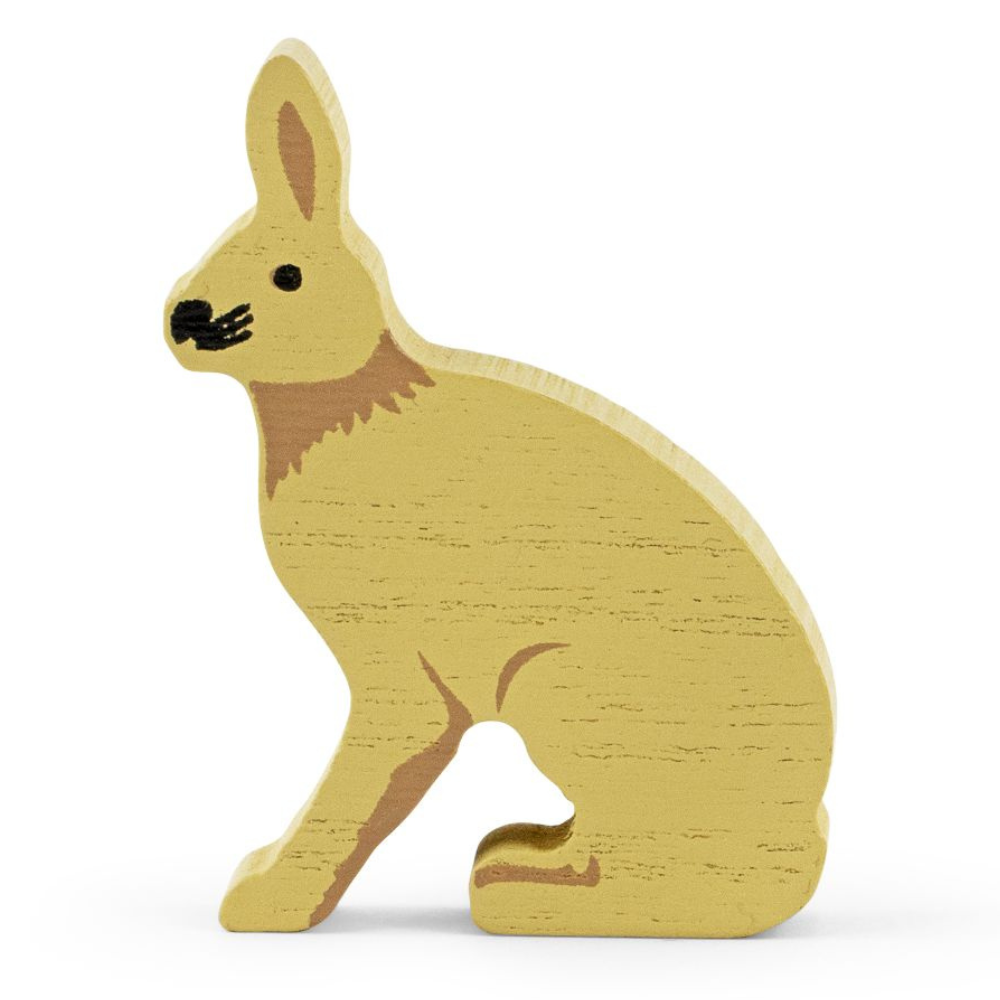 Figurine en bois fsc lièvre