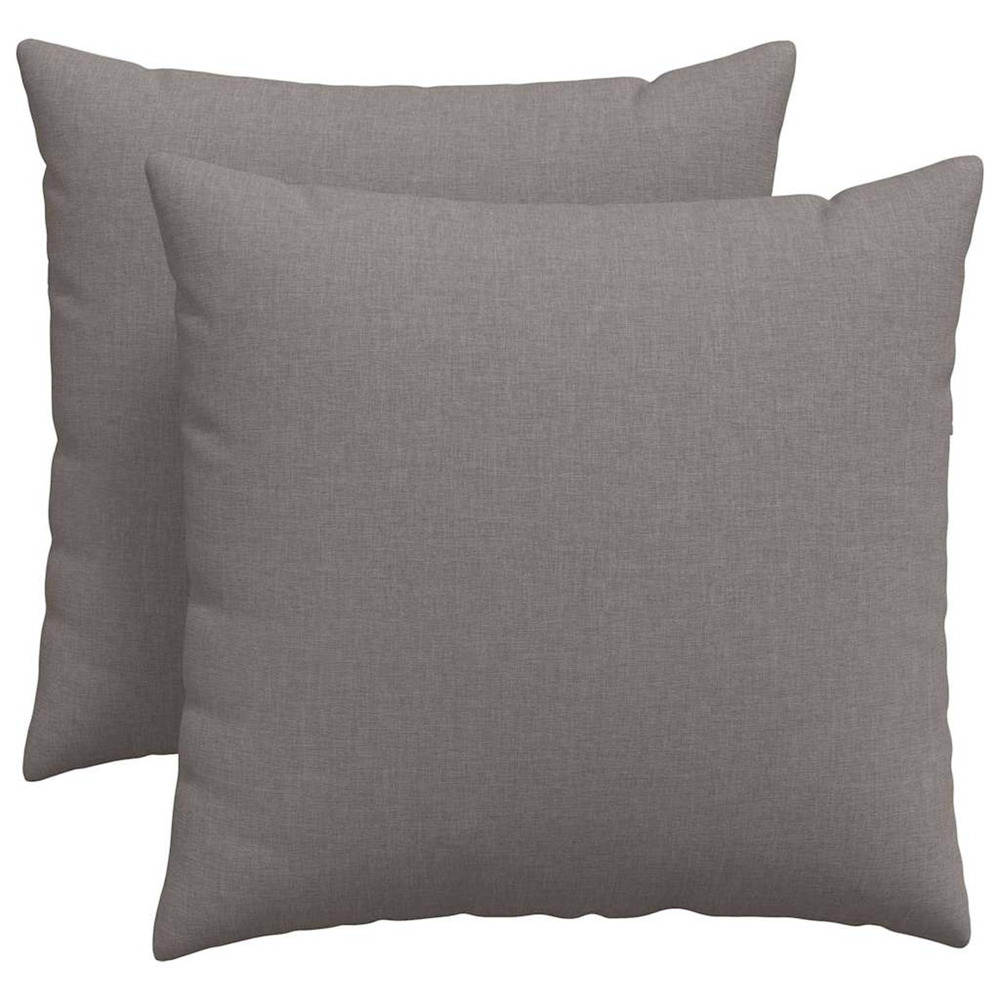 Coussins de canapé 2 pcs taupe 50 x 50 cm tissu