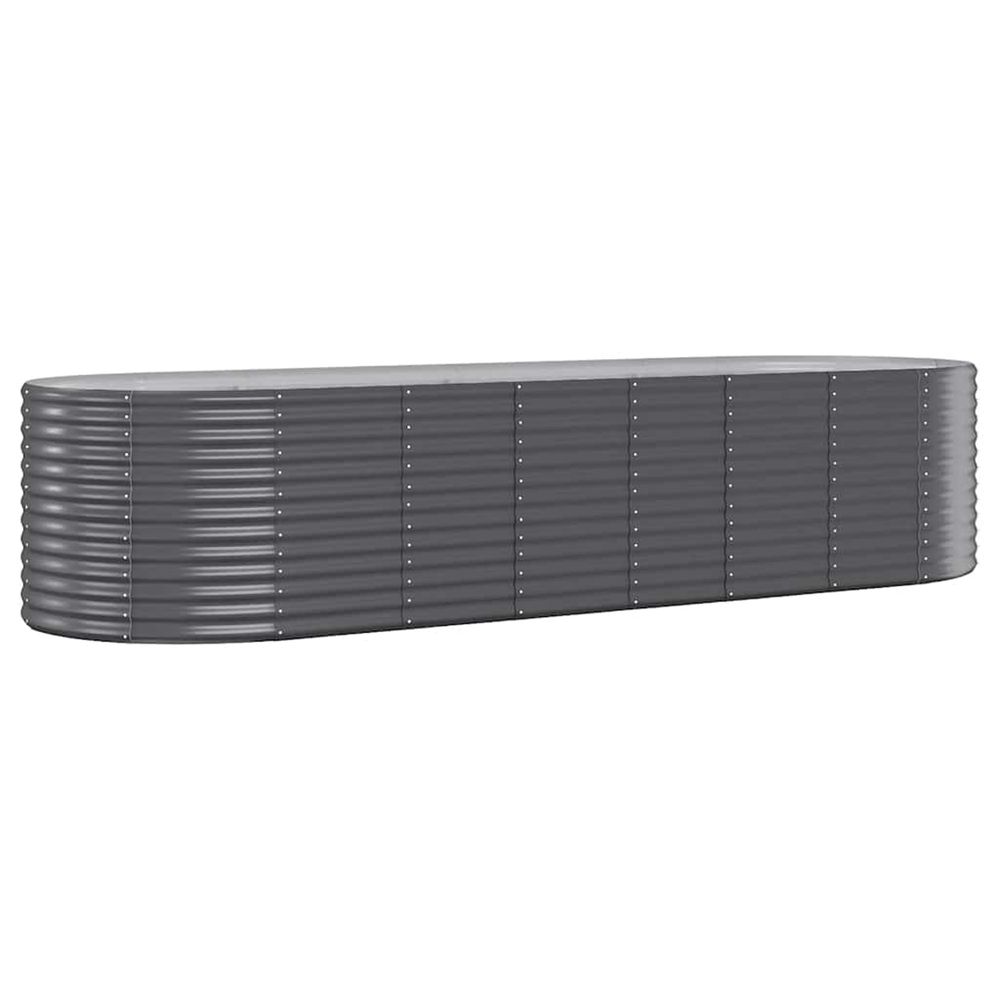 Lit surélevé de jardin acier galvanisé anthracite
