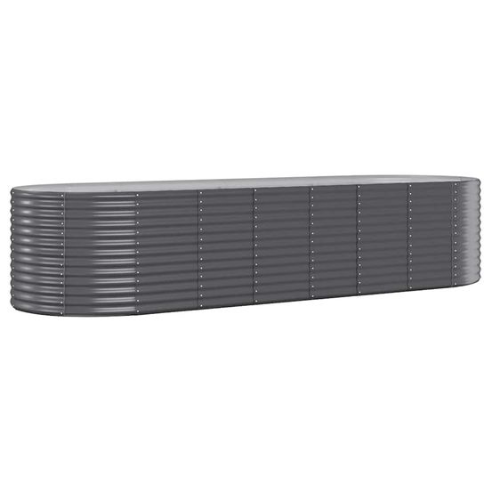 Lit surélevé de jardin acier galvanisé anthracite