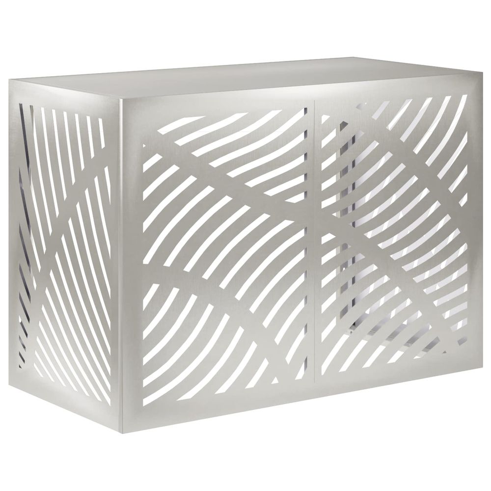 Housse de climatiseur argenté 100 x 50 x 70 cm acier inoxydable