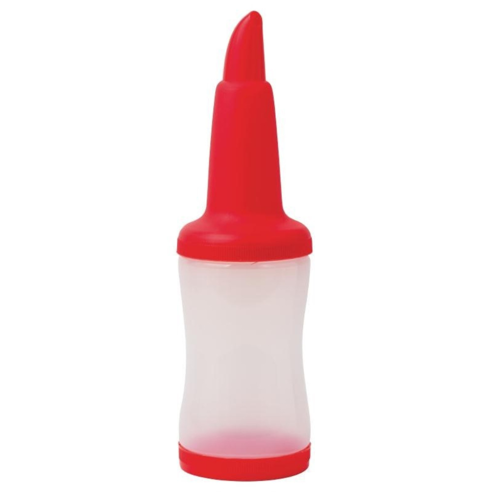 Bouteille verseuse de bar professionnelle 1,08 l - rouge