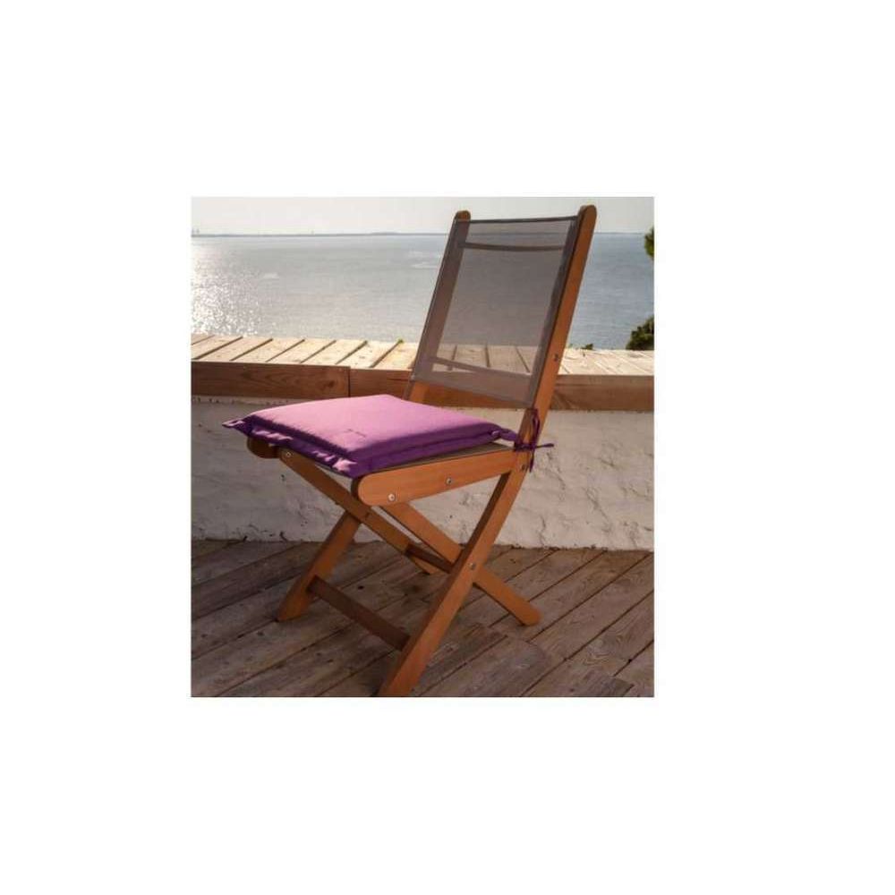 Brandsseller Lot de 4 coussins de chaise d'extérieur avec passepoil