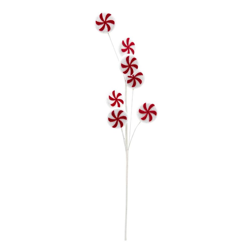 Branche décorative boules bonbons h. 61 cm