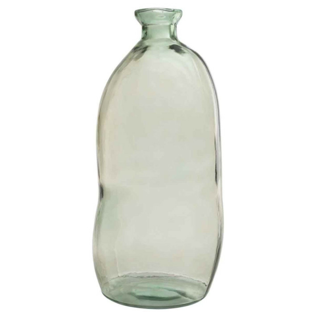 Vase rond design en verre laura 73cm vert