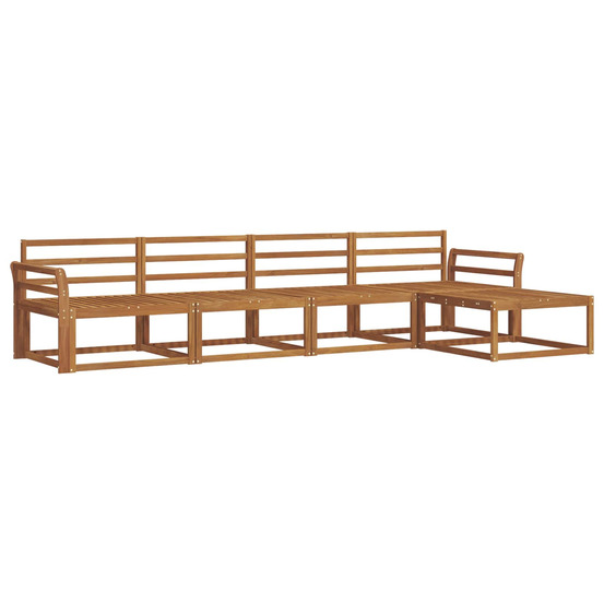 Ensemble de canapés d'extérieur 5 pcs naturel