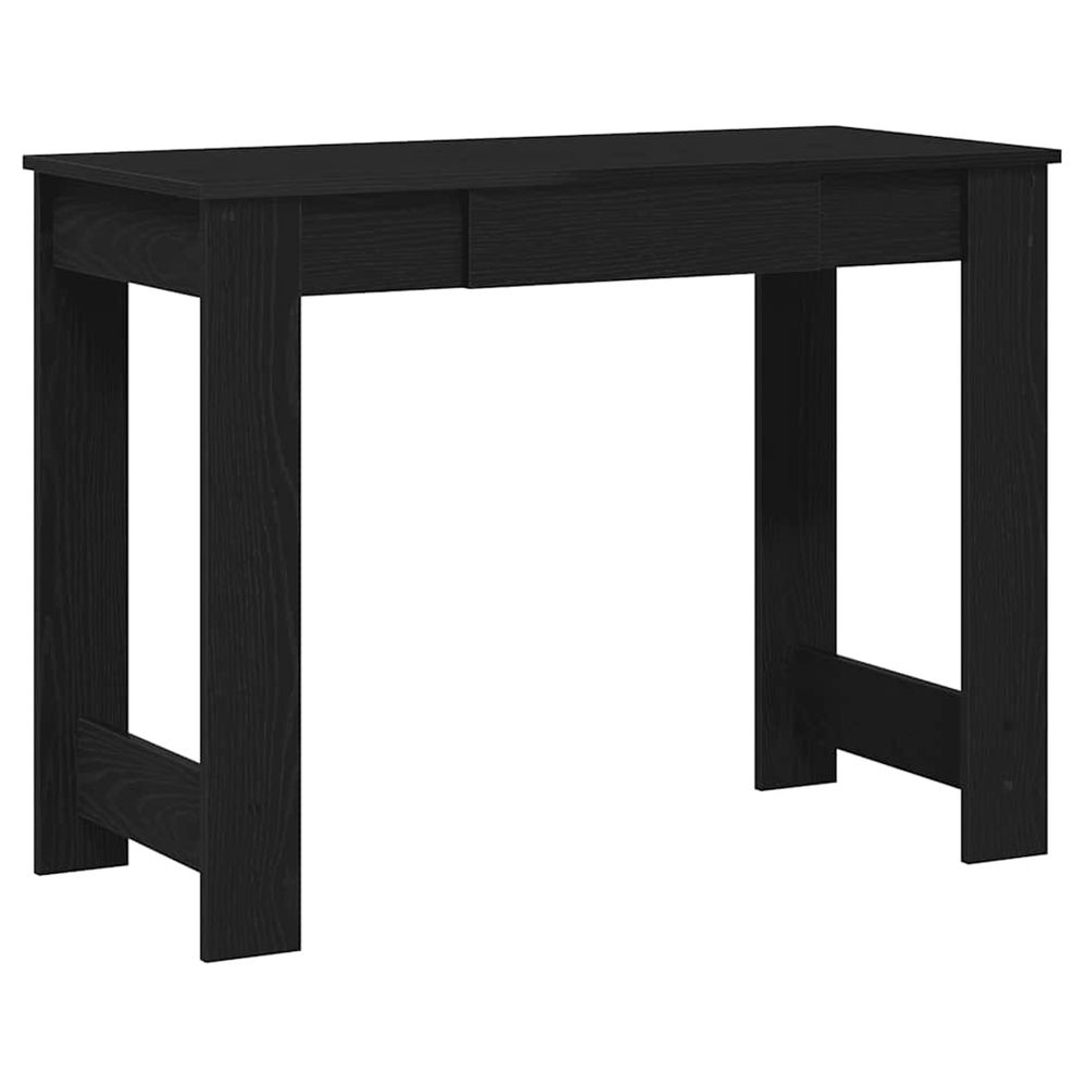 Bureau noir 100x45x75 cm bois d'ingénierie