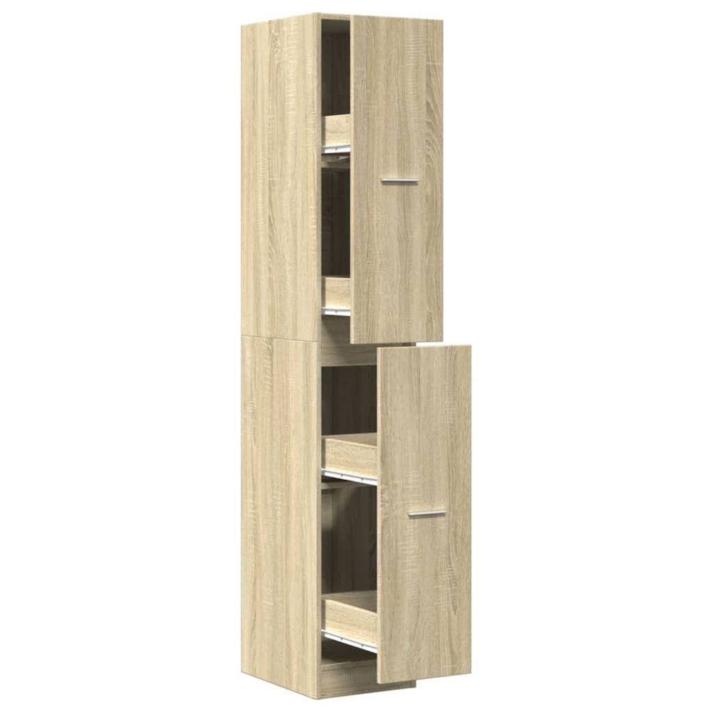 Armoire d'apothicaire chêne sonoma bois d'ingénierie