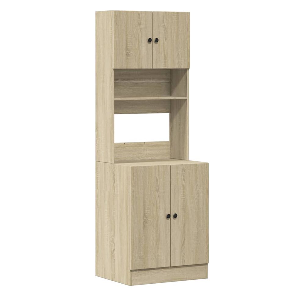 Armoire de cuisine chêne sonoma 60x50x180 cm bois d'ingénierie