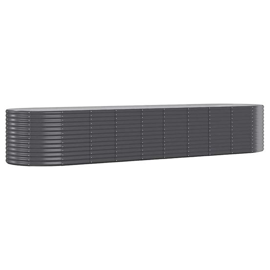 Lit surélevé de jardin acier galvanisé anthracite