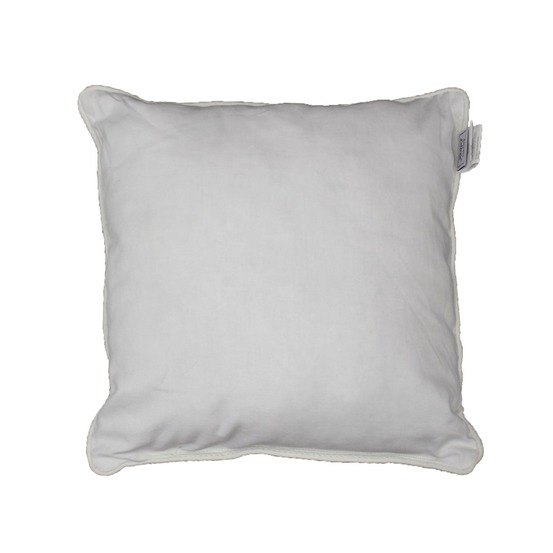 Coussin passepoil uni panama blanc 40 x 40 cm