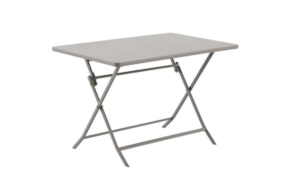 Table de jardin greensboro 4 places pliable café 110x70cm