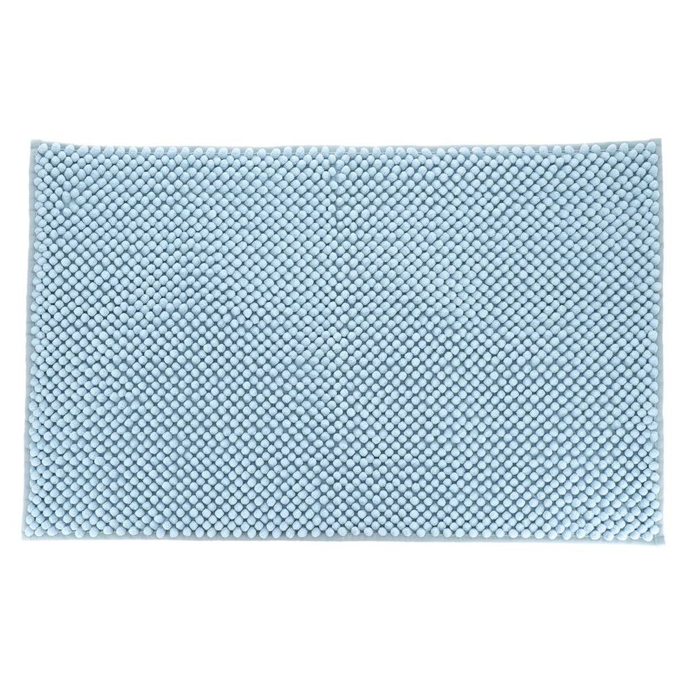 Tapis microfibre boules 50x80 cm - bleu clair