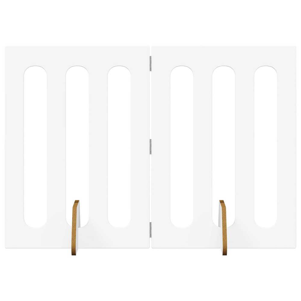 Clôture pliable pour animaux 2 pcs blanc 100,5 x 38 x 70 cm