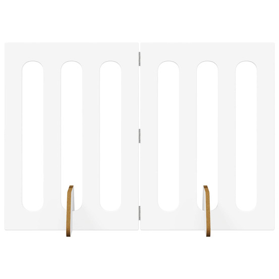 Clôture pliable pour animaux 2 pcs blanc 100,5 x 38 x 70 cm