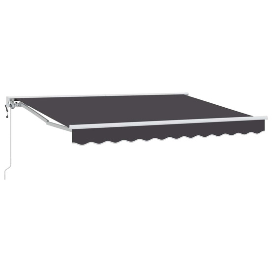 Auvent rétractable électrique anthracite 3 x 2,5 m