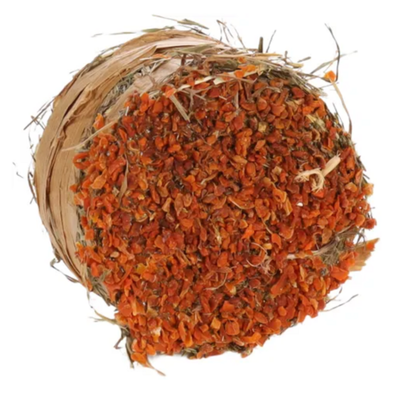 Mini balle de foin aromatisée - carotte