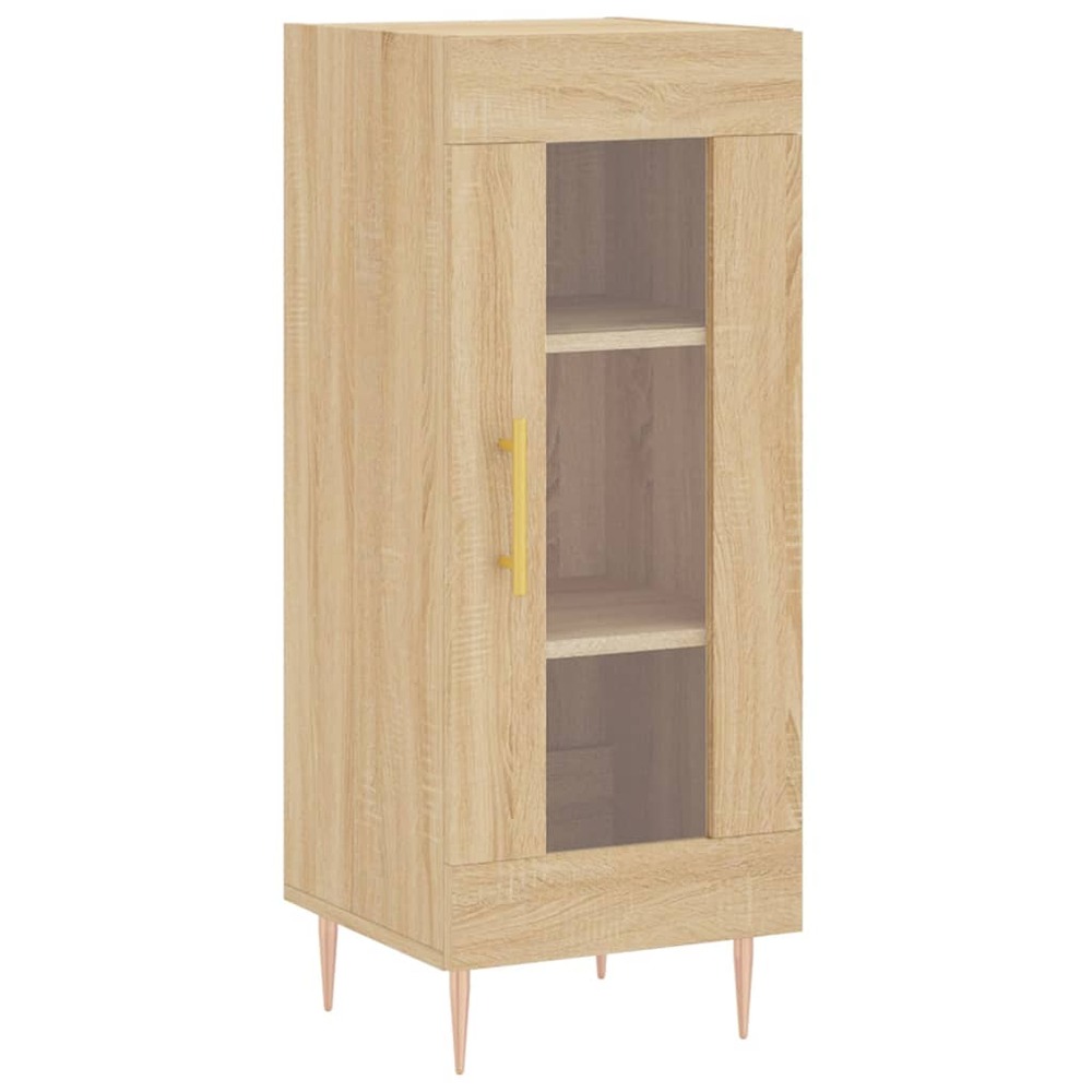 Buffet bahut commode armoire meuble de rangement organisateur cuisine salle de séjour salon sonoma 34,5 x 34 x 90 cm bois d'i