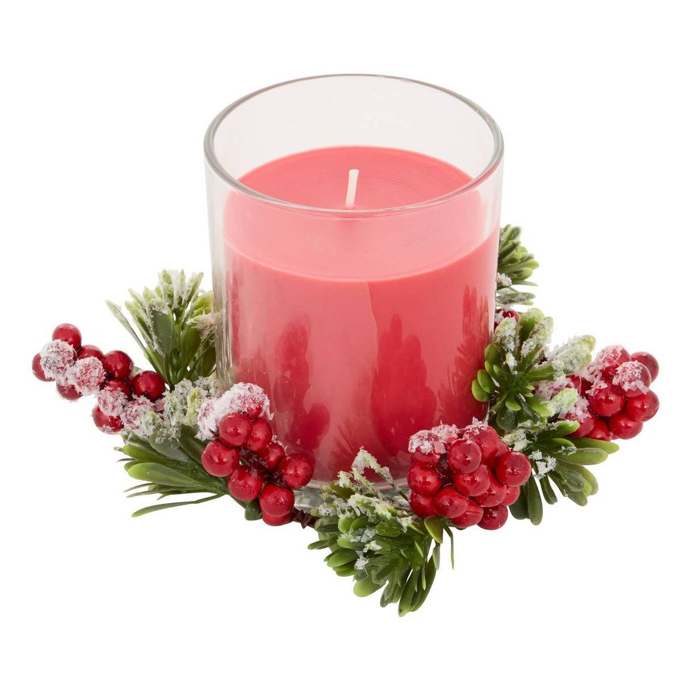 Bougie parfumée centre de table rouge 170 g