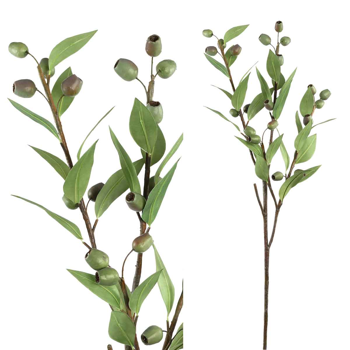 Ptmd plante artificielle berry - 60x38x100 cm - pe - vert