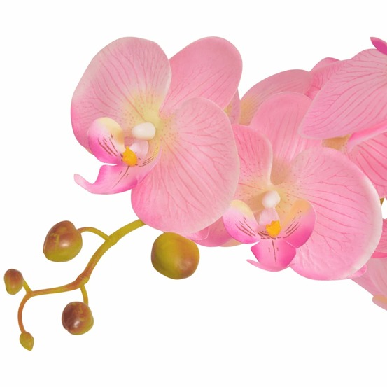 Plante artificielle avec pot orchidée 65 cm rose