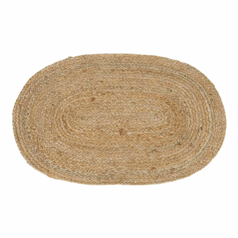 Tapis ovale en jute naturel 50 x 80 cm