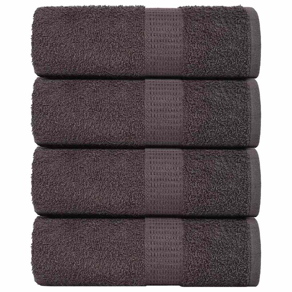 Serviettes de toilette frogn 4 pièces anthracite 30x30 cm 360 g/m²