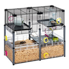 Ferplast - cage hamster - cage souris  - cage hamster grande - grillage métallique - avec accessoires - modulaire - multipla